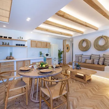 Exclusive Alyko Beach Front Pool And Jacuzzi Villa Naxos City
